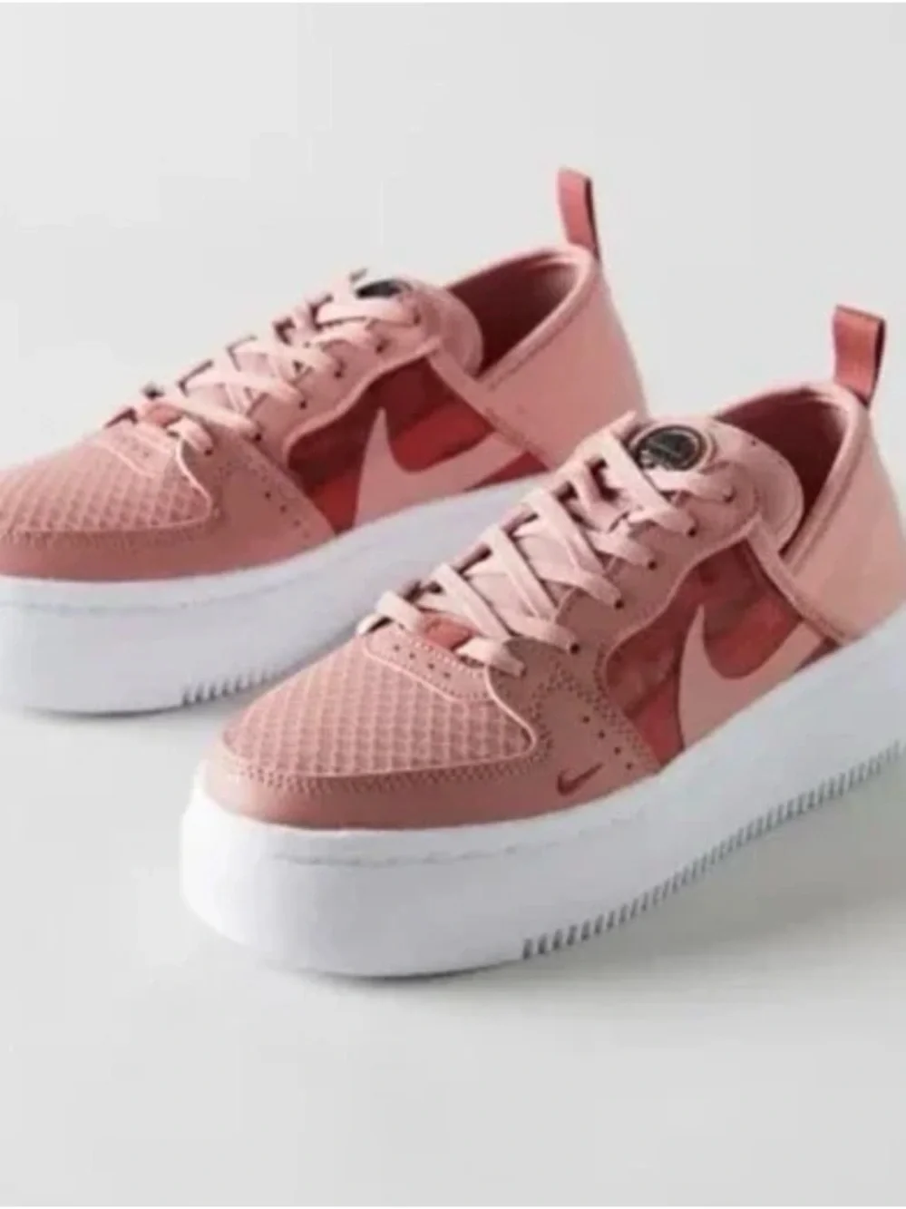 Nike Women’s Court Vision Alt Rust Pink Platform Sneakers
